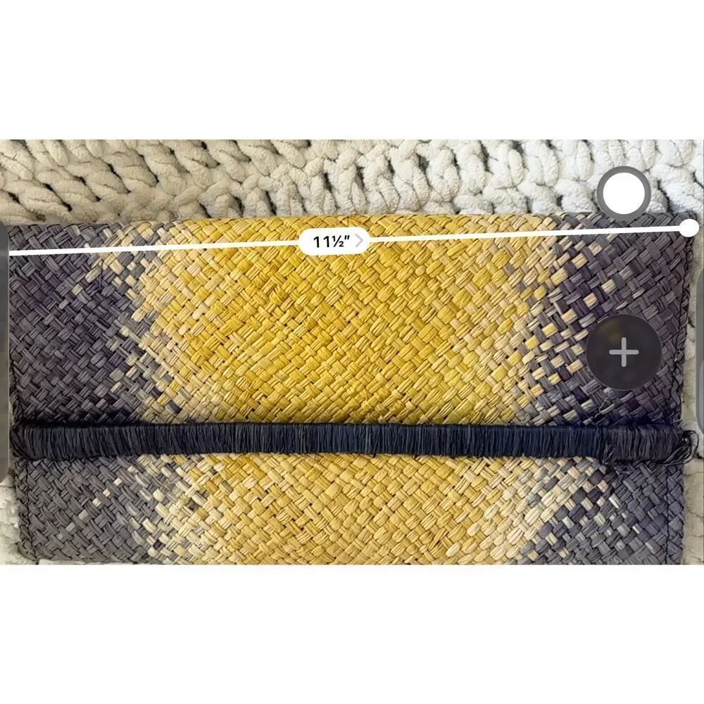 Mar Y Sol Woven Raffia Clutch | Coastal Resort Chic Straw Handbag, $138